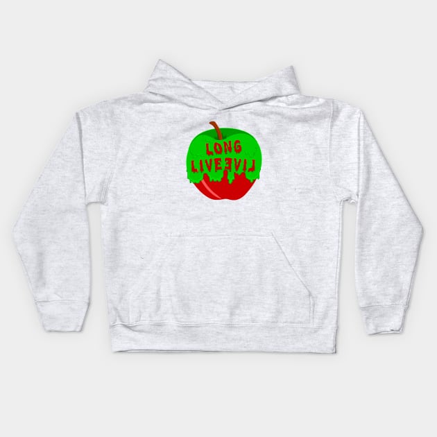 Long Live Evil - Evie Posion Apple Kids Hoodie by Couplethatgeekstogether